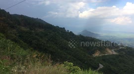 Ngoan Muc ( or Song Pha ) Pass, With the road with slope over 9 degrees, stretches 18.5 km