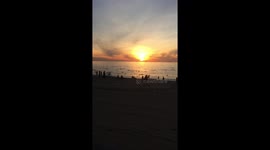 Sunrise at Nha Trang beach in Khanh Hoa province of Viet Nam