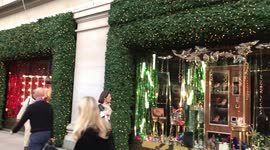 Selfridges Christmas window display in October!