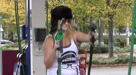 UK prankster sets up rave on petrol station forecourt