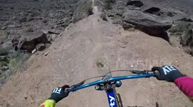 Stomach-dropping POV footage shows painful bike crash