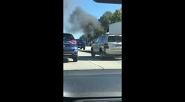 Parkway west car fire