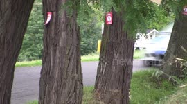 HONDA CIVIC RALLY CAR FUNNY ACCIDENT