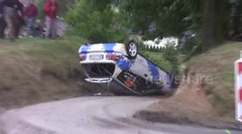 Insane compilation of high-speed rally car crashes