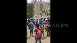 So close yet so far: Trail biker fails to summit hill during event