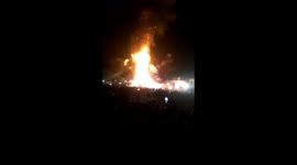 Terrifying moment train ploughs into firework spectators in Amritsar, India