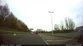 Flying fence panel wreaks havoc on UK dual carriageway after van driver fails to secure load