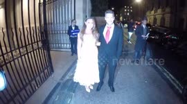 British celebrities arrive at Float Like a Butterfly Ball