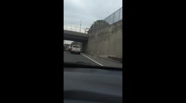 Car on fire after multiple pileup on New Jersey Garden State Parkway