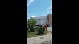 Riding downtown Cozumel