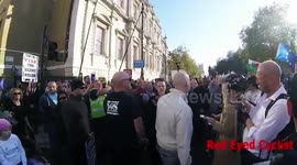 Anti EU Protesters on People's Vote march