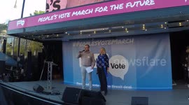 Conservative MP Sarah Wollaston Speaks At The People's March for Brexit Vote