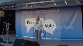 Deborah Meaden Speaks At The People's March for Brexit Vote