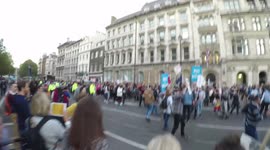 The Final protestors Enter Westminster 6 Hours After March Began