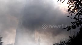 Huge fire in central Bristol 2