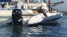 Red Funnel ferry goes aground - then everything goes back to normal in COWES in the Isle of Wight.