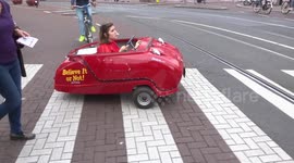 World's smallest car spotted in Amsterdam