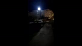 man running into a sign