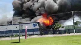 Major fire breaks out at pharmaceutical building in Sao Paulo, Brazil