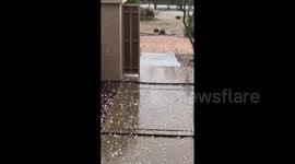 Massive hailstorm hits outskirts of Phoenix, Arizona