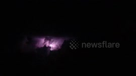 Lightning Caught on Camera on a Plane
