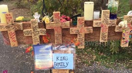 Schoharie NY limo accident site memorial - 20 dead - 10/2018 Upstate NY. Shot 10/22/18 Limousine