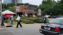Streets around Trump Rally, Houston TX 10/22/18