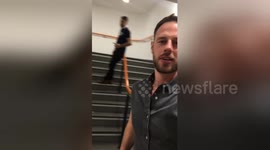 Newsflare Edit - Last 3 standing until man falls down stairs