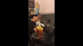 How to get the butter to the bottom of the popcorn bag