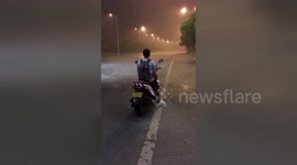 Strange phenomenon of localised rain filmed in southeastern China