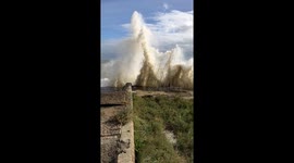 Big waves at Kingsdown, Kent