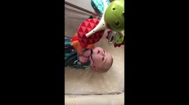 Baby loves her mobile