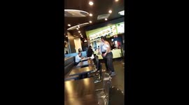 Crazy Drunk man gets arrested by two female cops!