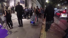 Man With Speaker Disrupts Red Carpet At Spectacle Wearer of the Year