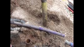 industrial vacuum cleaner in action