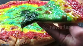 Vegetarian Rainbow PIZZA I how to make