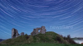 'Once in a lifetime' moment a meteor explodes above an English castle