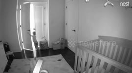 Wily baby escapes her crib after parents tighten their security