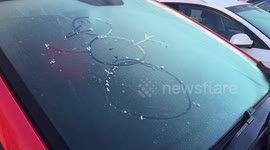 First frost of autumn in kirkliston