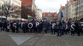 STOP fascism! rally in Gdansk, Poland