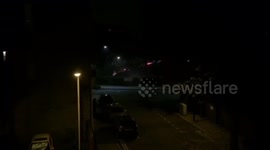 Shocking footage shows gang shooting fireworks at each other - looking like a Harry Potter film