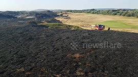 Fire at Golf Course in Berrow - 5th Aug 2018