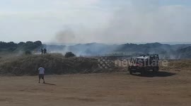 Fire - Golf Course - Berrow in Somerset - 5th Aug 2018