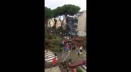 Tornado a Terracina macerie