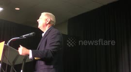 U.S. Senator Lindsey Graham talks about Justice Kavanaugh at a Republican rally in St. Louis, Missouri