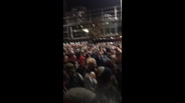Handful of Man City fans troll thousands of Spurs supporters outside Wembley