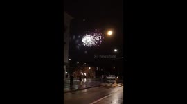 New year fireworks at Basel