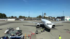Ryanair plane ground operation