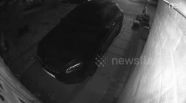 Drunk man walks into door.
