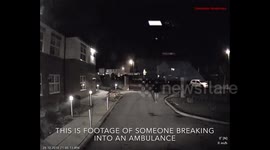 Thief breaks into ambulance as paramedics treat patient at nearby house